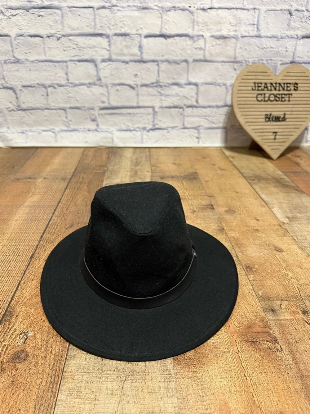 Bailey Wind River Dalton Safari Black Boho Western Fedora Hat Size Large  the Ba